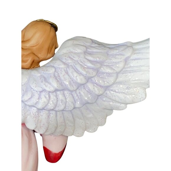 Thomas Kinkade Nativity "Heavens Melody" & "Heavens Song" Angel Figurines - Picture 12 of 16